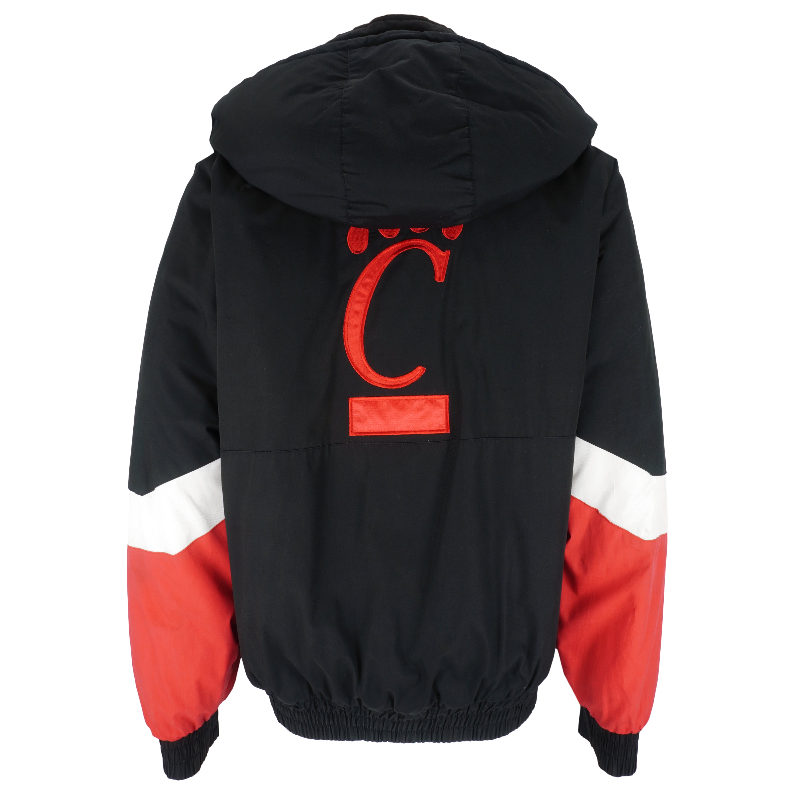 NCAA (Pro Player) - Cincinnati Bearcats Hooded Reversible Jacket 1990s Large Vintage Retro College