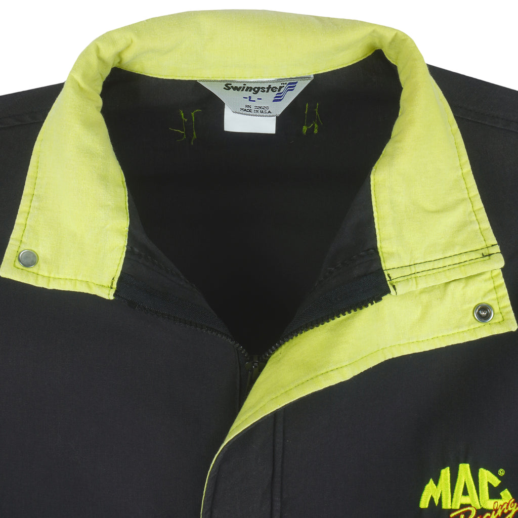 NASCAR (Swingster) - Mac Zip-Up Racing Jacket 1990s Large Vintage Retro