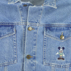 Disney (Donaldson) - Athletic Mickey Mouse Embroidered Jacket 1990s Medium Vintage Retro Sports