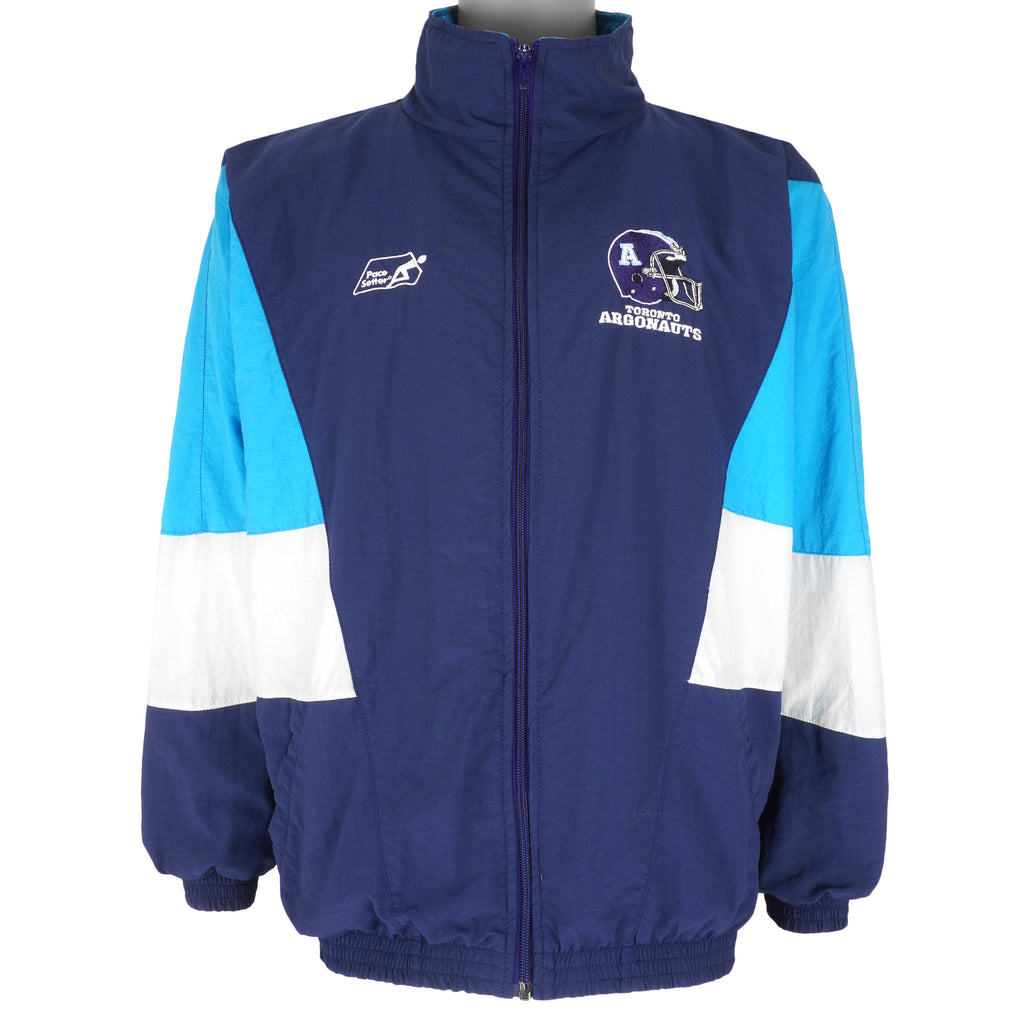 CFL (Pace Setter) - Toronto Argonauts Windbreaker 1990s X-Large Vintage Retro Football