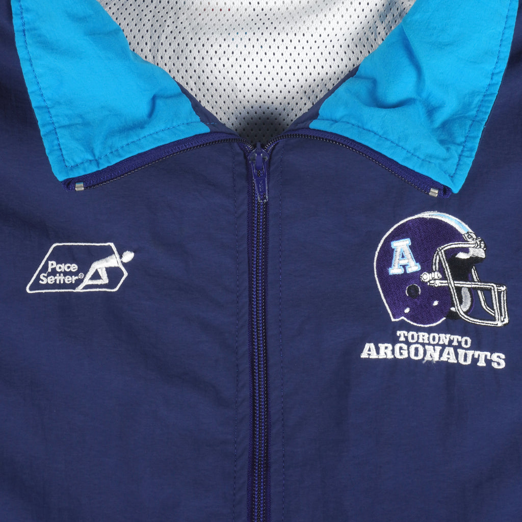 CFL (Pace Setter) - Toronto Argonauts Windbreaker 1990s X-Large Vintage Retro Football