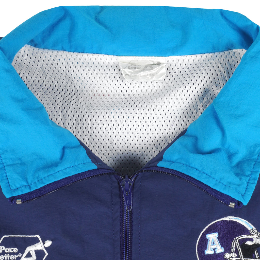 CFL (Pace Setter) - Toronto Argonauts Windbreaker 1990s X-Large Vintage Retro Football