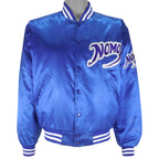 MLB (Toyota) - Dodgers Hideo Nomo Button-Up Satin Jacket 1990s Large Vintage Retro Baseball