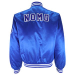 MLB (Toyota) - Dodgers Hideo Nomo Button-Up Satin Jacket 1990s Large Vintage Retro Baseball