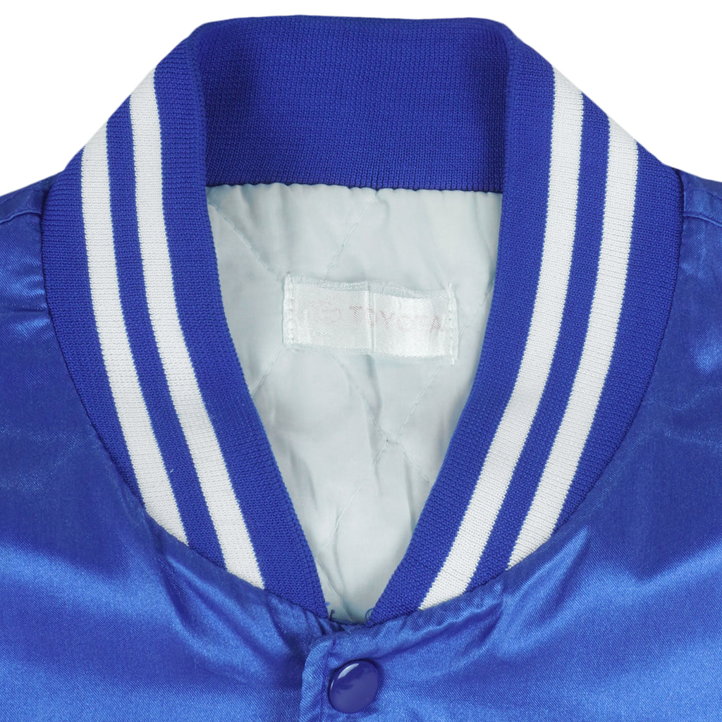 MLB (Toyota) - Dodgers Hideo Nomo Button-Up Satin Jacket 1990s Large Vintage Retro Baseball