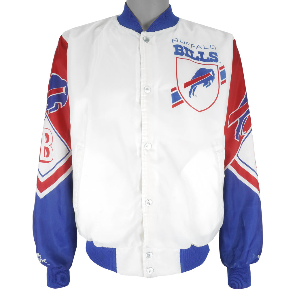 NFL (Chalk Line) - Buffalo Bills Button-up Jacket 1990s Large Vintage Retro Football