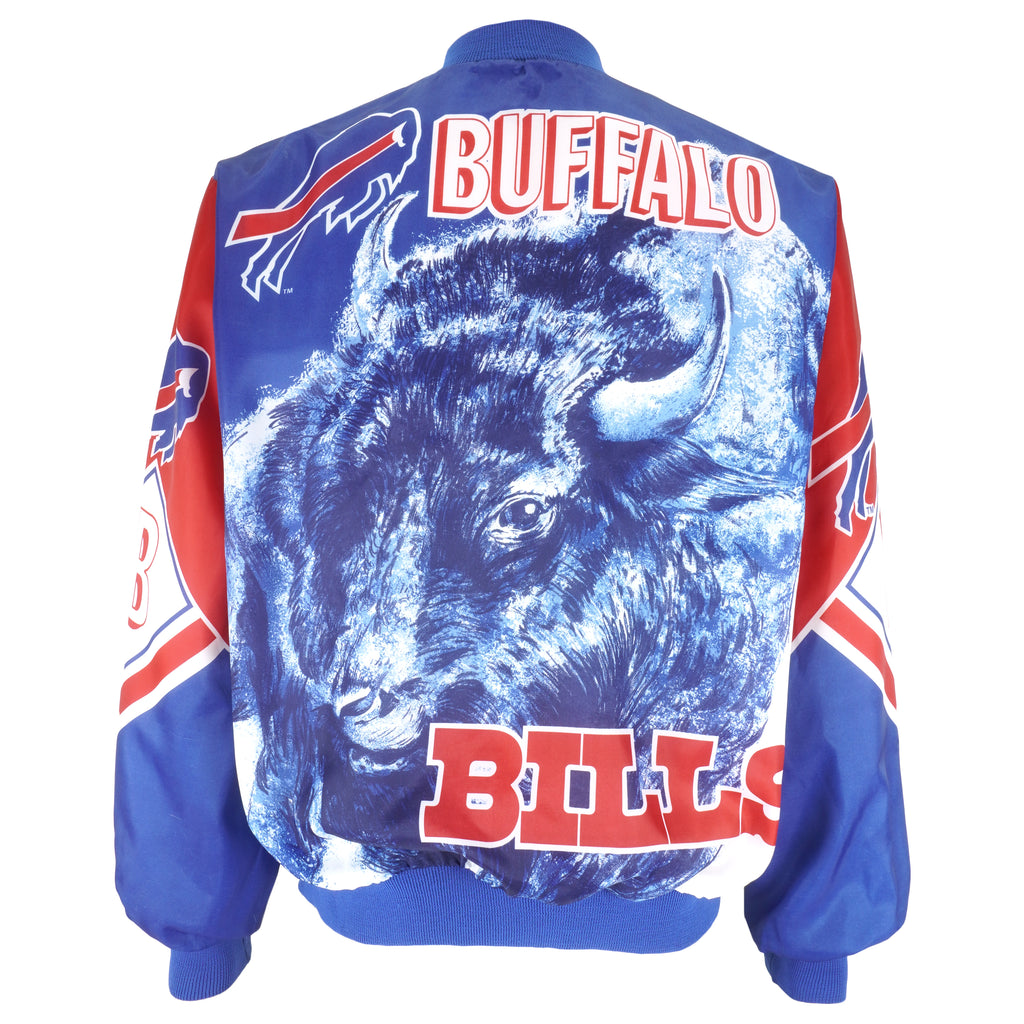 NFL (Chalk Line) - Buffalo Bills Button-up Jacket 1990s Large Vintage Retro Football