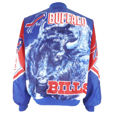 NFL (Chalk Line) - Buffalo Bills Fanimation Satin Jacket 1980s Large