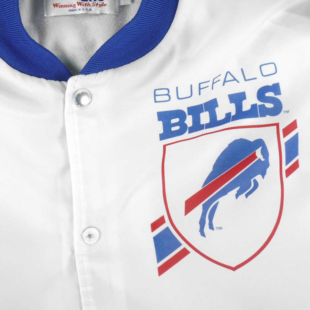 NFL (Chalk Line) - Buffalo Bills Button-up Jacket 1990s Large Vintage Retro Football
