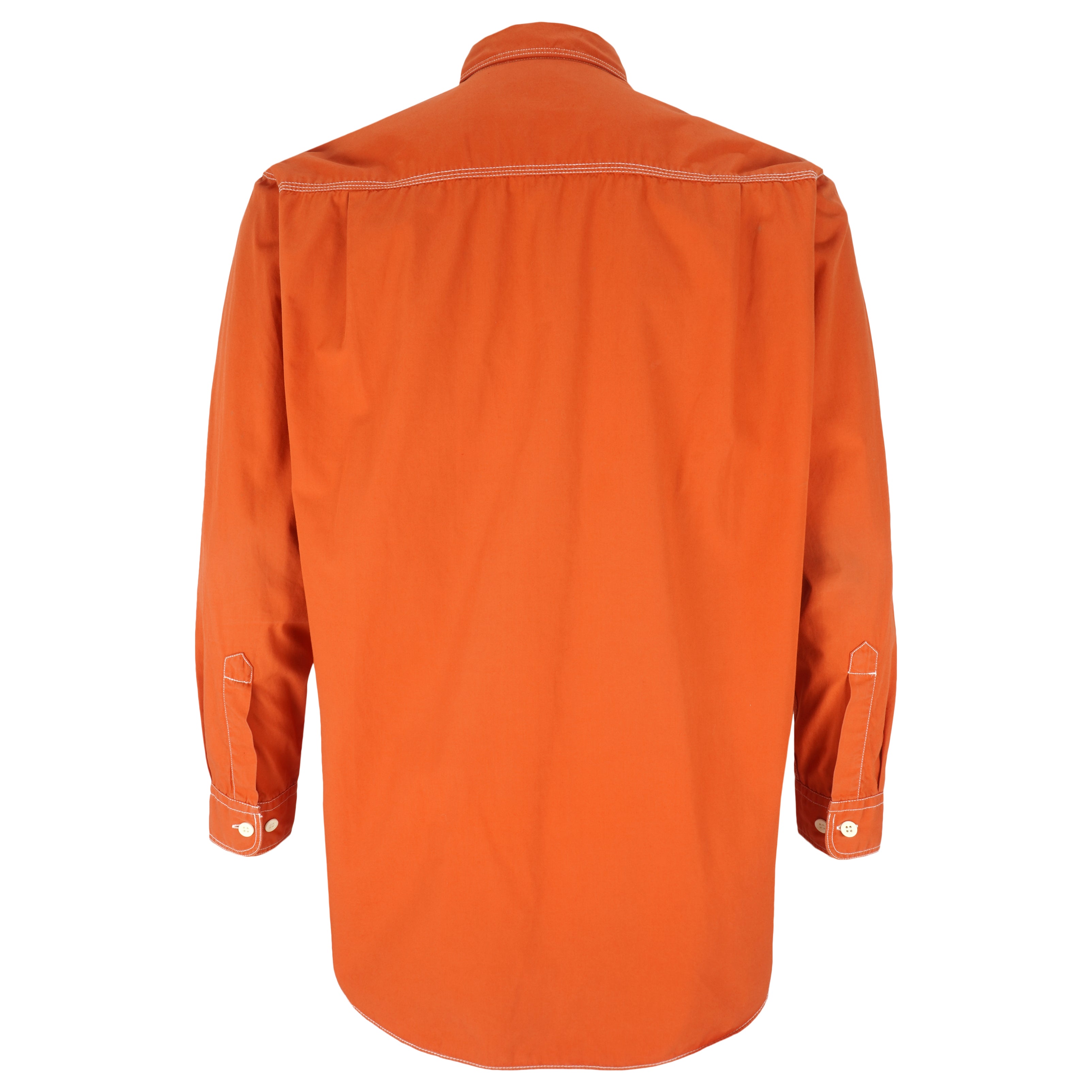 Vintage - Orange Budweiser Long Sleeved Shirt 1990s Medium Vintage Retro