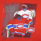 NHL (Nutmeg) - Montreal Canadiens T-Shirt 1990s Large Vintage Retro Hockey