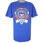 Starter - Chicago Cubs Big Logo T-Shirt 1992 Large Vintage Retro Baseball