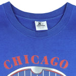 Starter - Chicago Cubs Big Logo T-Shirt 1992 Large Vintage Retro Baseball