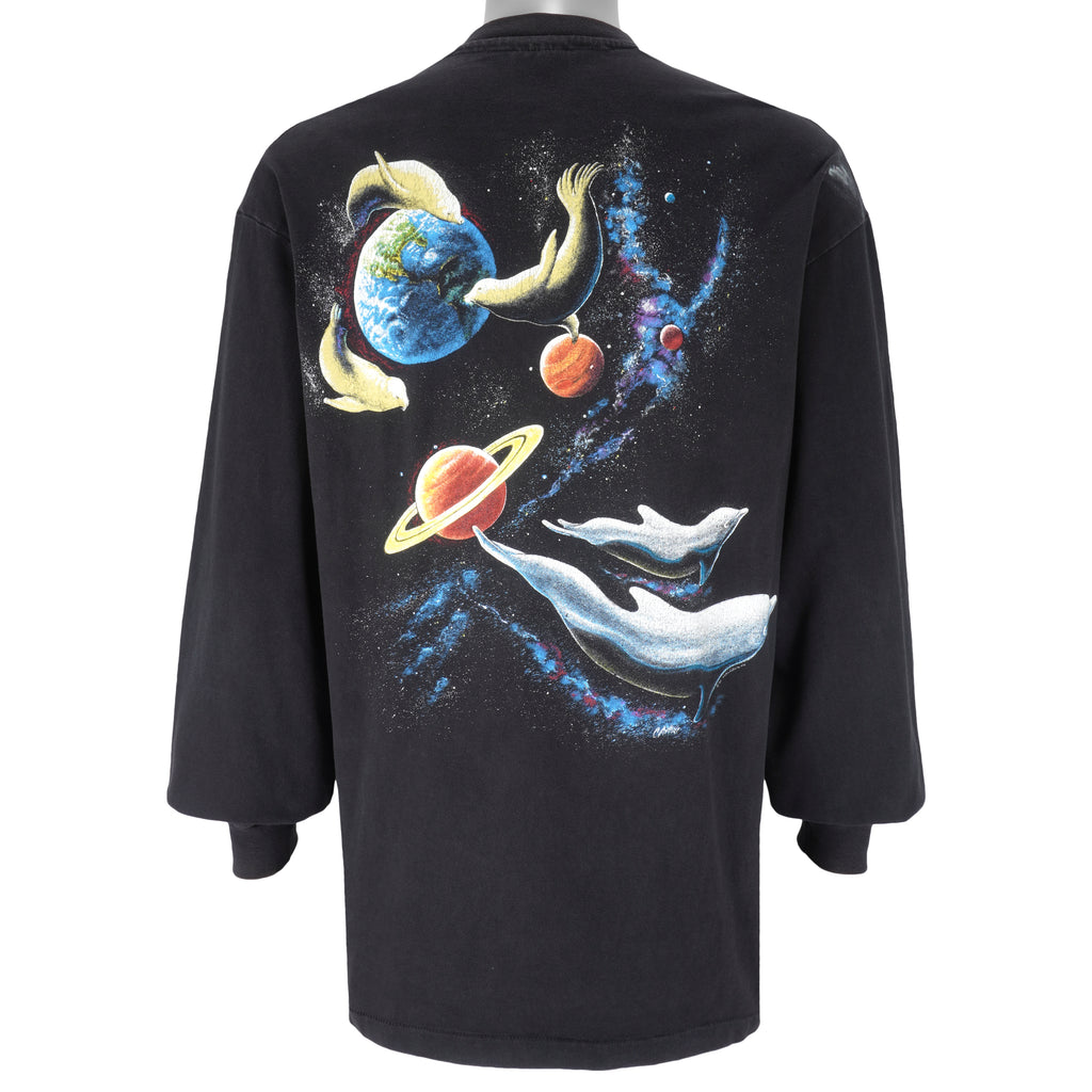 Vintage - Galaxy Sea Life long Sleeved Shirt 1990s X-Large Vintage Retro