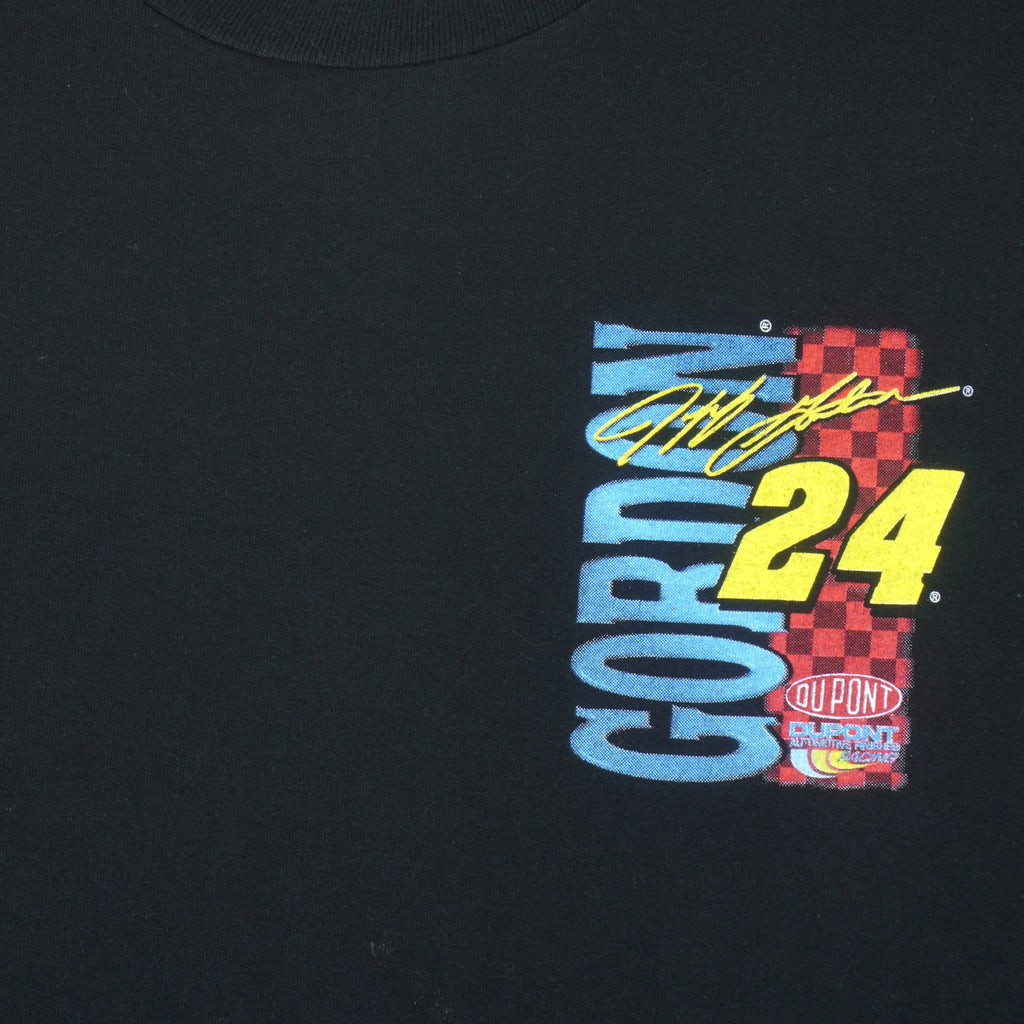 NASCAR (Competitors View) - Jeff Gordon DuPont Racing T-Shirt 1999 Large Vintage Retro