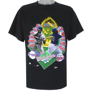 MLB (Salem) - World Series Champs Twins VS Braves T-Shirt 1991 Large Vintage Retro Baseball