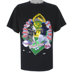 MLB (Salem) - World Series Champs Minnesota Twins VS Atlanta Braves T-Shirt 1991 Large
