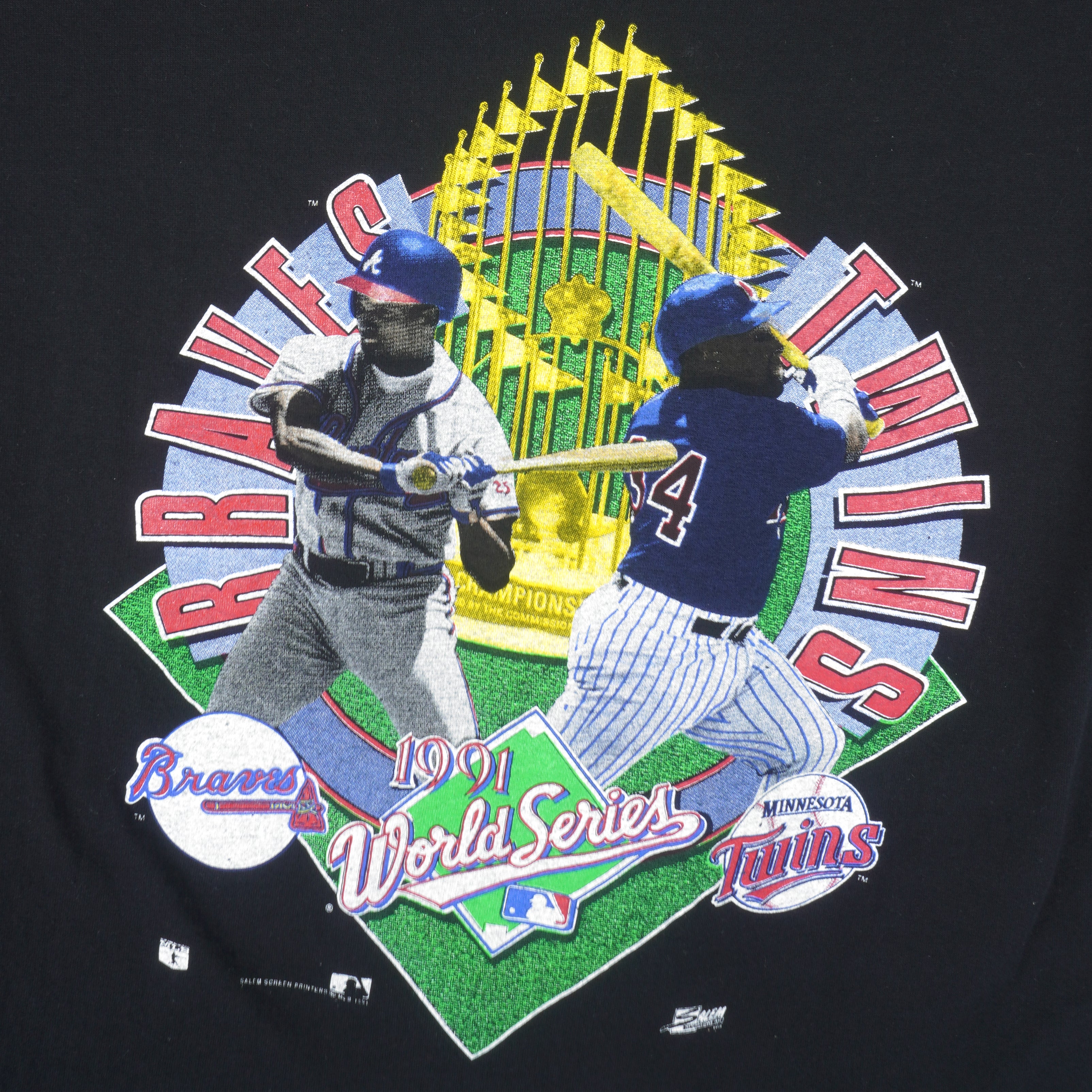 Original 1991 Atlanta Braves World Series Shirt Vintage 