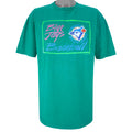 MLB (Waves) - Green Toronto Blue Jays T-shirt 1990 X-Large Vintage Retro Baseball