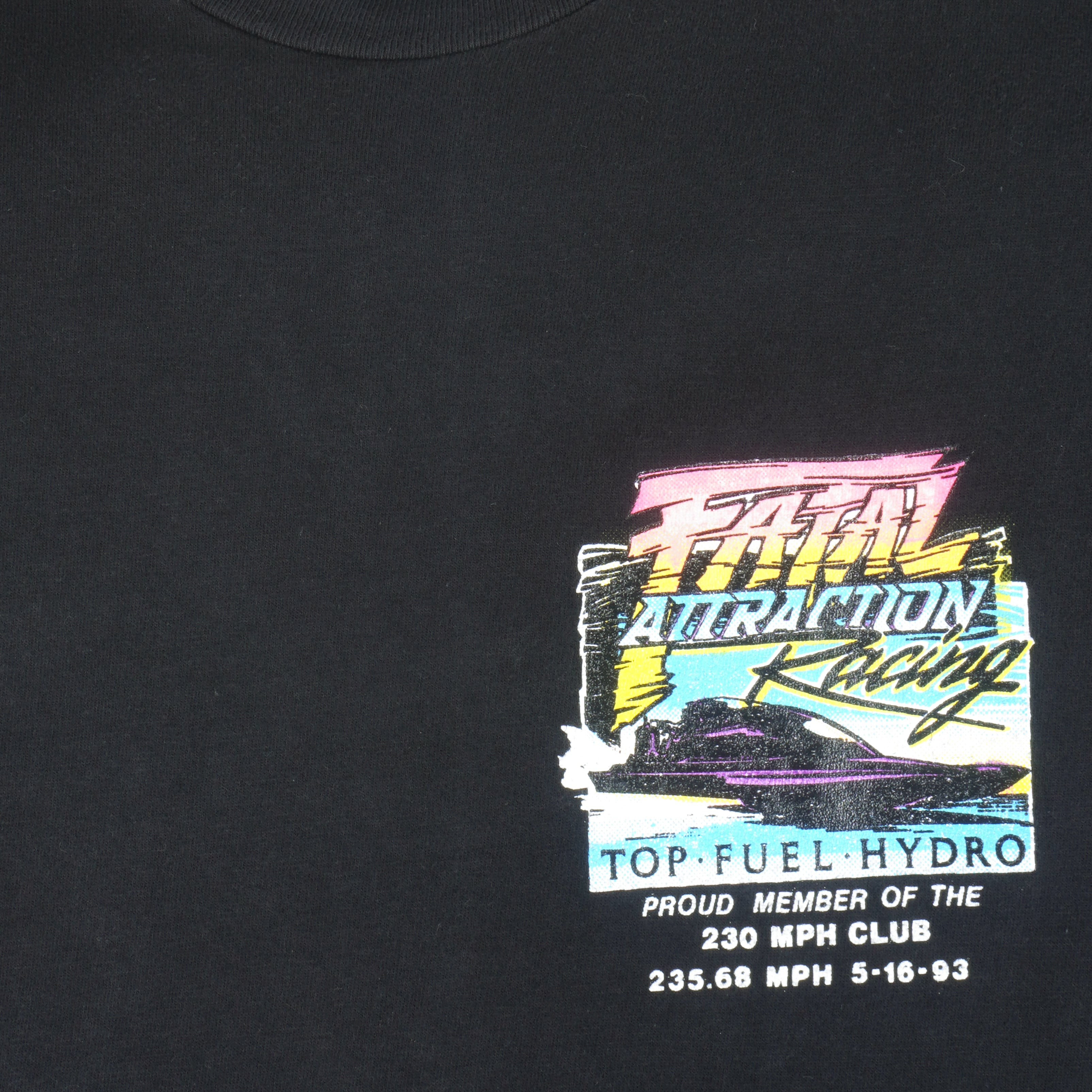 Vintage (Hanes) - Fatal Attraction Racing T-Shirt 1990s Large Vintage Retro