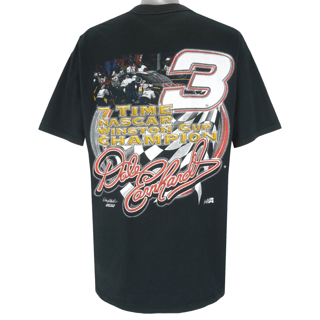 NASCAR (Competitors View) - Dale Earnhardt 7 Time Champions T-Shirt 1990s X-Large Vintage Retro