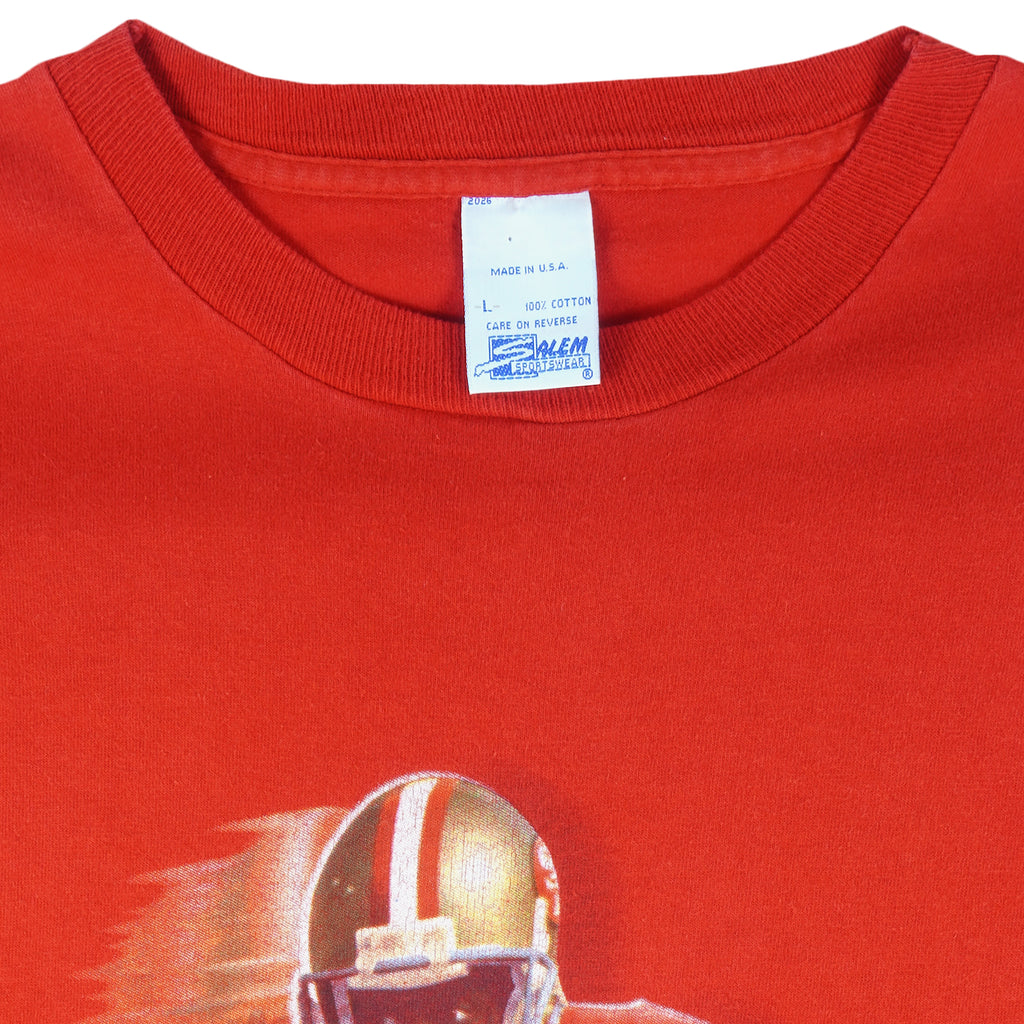 NFL (Salem) - San Francisco 49ers Jerry Rice #80 T-Shirt 1995 Large Vintage Retro Football