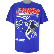 NFL (Apex One) - New York Giants Big Logo T-Shirt 1994 X-Large Vintage Retro Football