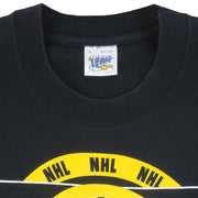 NHL (Fan Sports Wear) - Boston Bruins Big Logo T-Shirt 1990s Large Vintage Retro Hockey