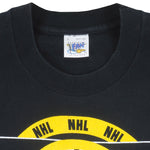 NHL (Fan Sports Wear) - Boston Bruins Big Logo T-Shirt 1990s Large Vintage Retro Hockey
