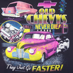Vintage - Old Chevys Never Die They Just Go Faster T-Shirt 1990s X-Large Vintage Retro