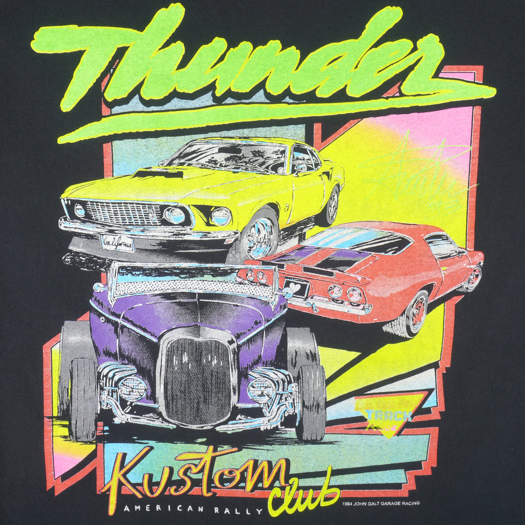 Vintage - Thunder Kustom Club T-Shirt 1984 Large Vintage Retro