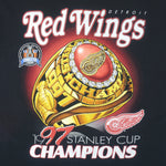 NHL (Pro Player) - Detroit Red Wings Championship Ring T-Shirt 1997 Large Vintage Retro Hockey