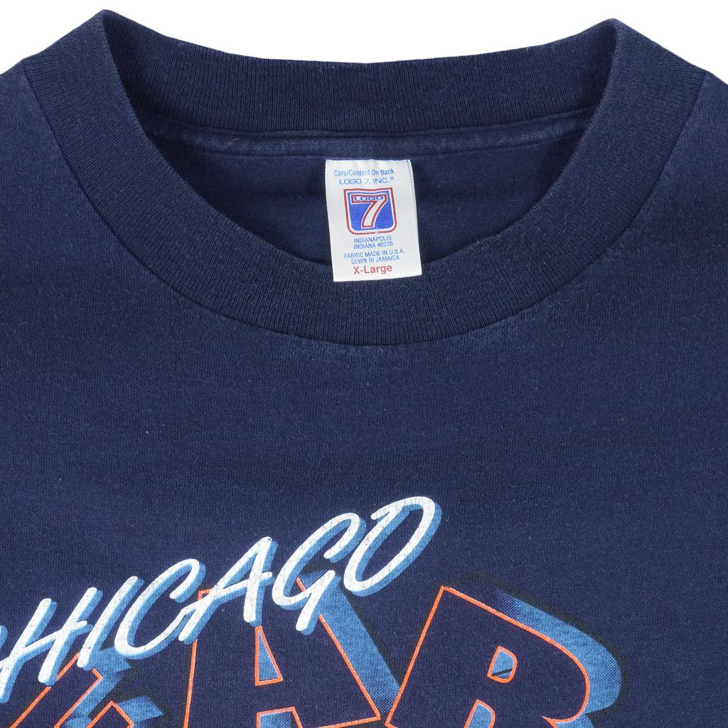 NFL (Logo 7) - Chicago Bears Big Logo T-Shirt 1996 X-Large Vintage Retro Football