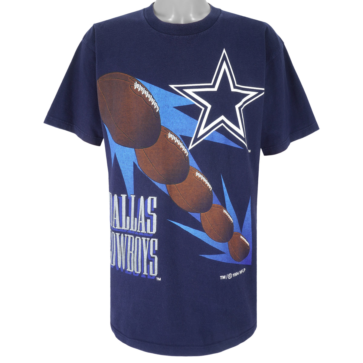 NFL (Competitor) - Dallas Cowboys Big Logo T-Shirt 1994 X-Large Vintage Retro Football