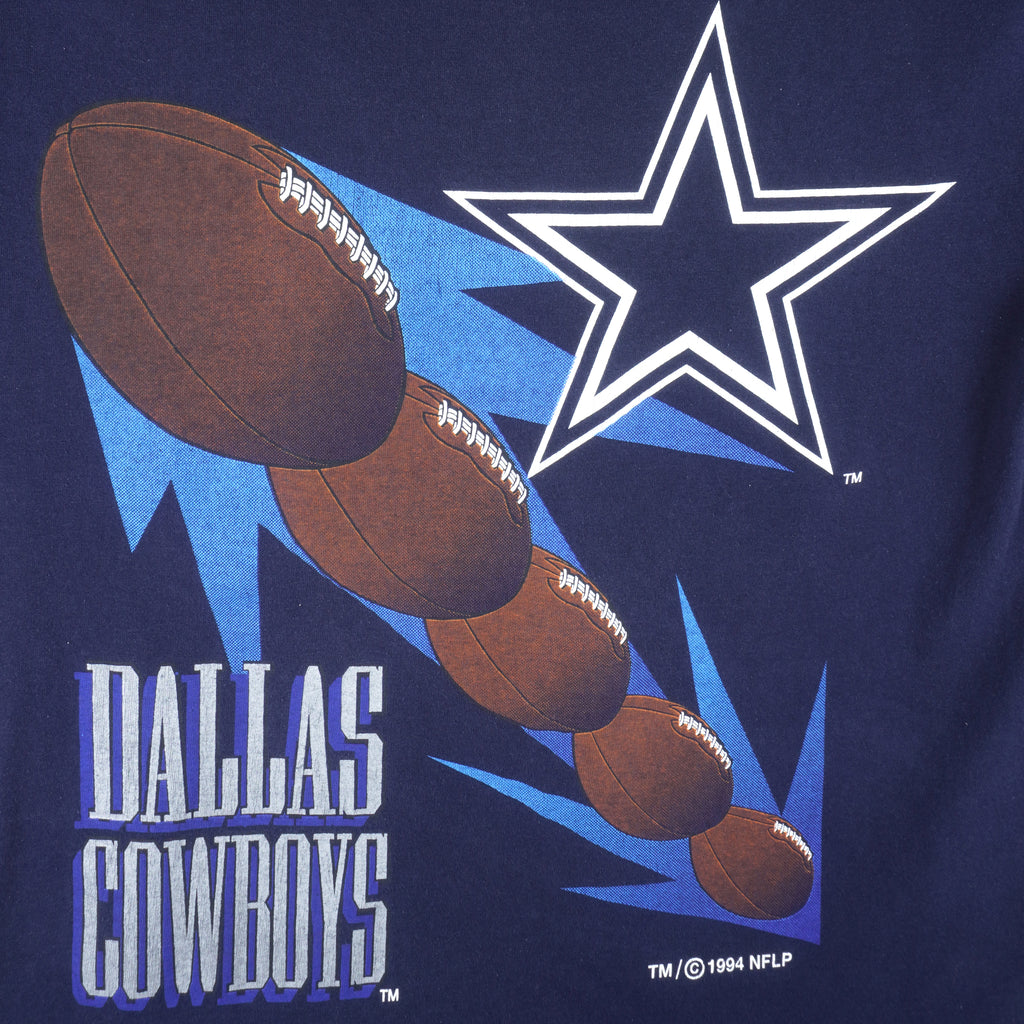NFL (Competitor) - Dallas Cowboys Big Logo T-Shirt 1994 X-Large Vintage Retro Football