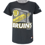 Starter - Boston Bruins Big Logo T-Shirt 1989 Medium Vintage Retro Hockey