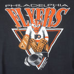 Starter - Black Philadelphia Flyers T-Shirt 1990 X-Large Vintage Retro Hockey