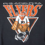 Starter - Black Philadelphia Flyers T-Shirt 1990 X-Large Vintage Retro Hockey