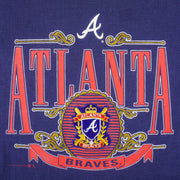 MLB (Nutmeg) - Atlanta Braves Big Logo T-Shirt 1992 X-Large Vintage Retro Baseball