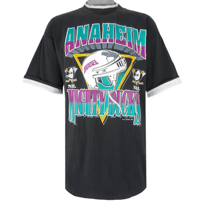 NHL (Softwear) - Anaheim Mighty Ducks Big Logo T-Shirt 1993 Large