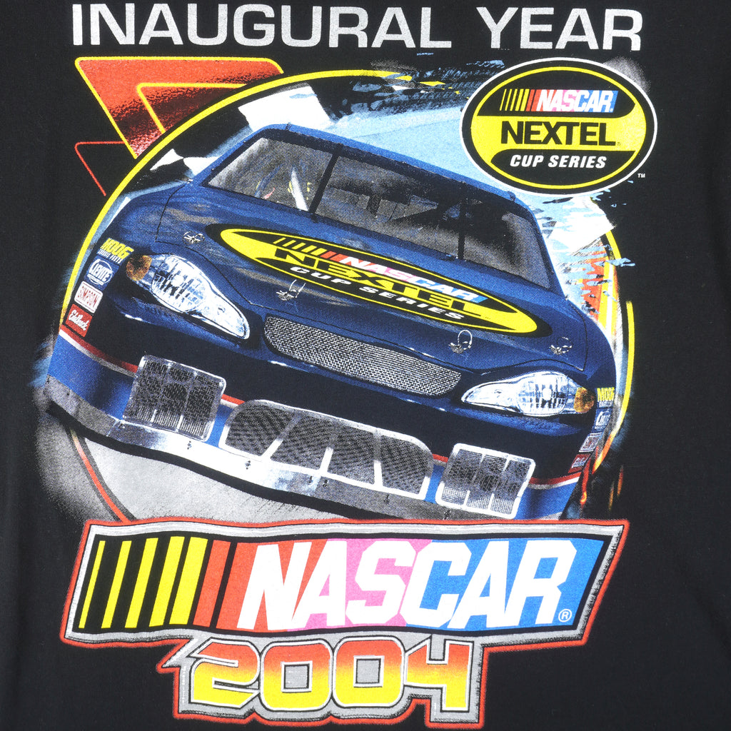 NASCAR (M&O Knits) - Inaugural Year Nextel Cup Series T-Shirt 2004 X-Large Vintage Retro