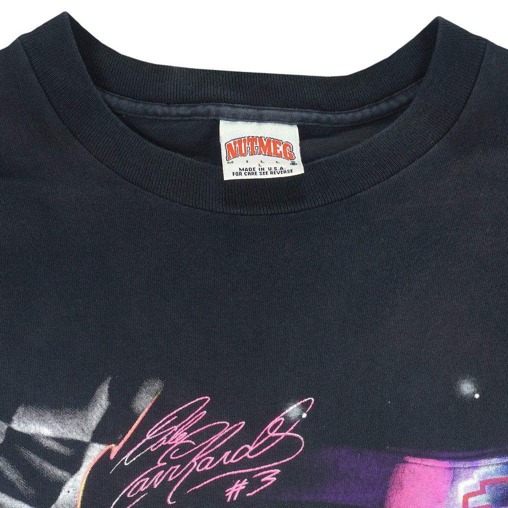 NASCAR (Nutmeg) - The Intimidator Dale Earnhardt T-Shirt 1990s Large Vintage Retro