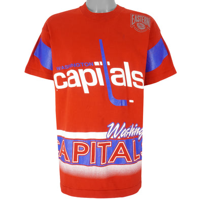 NHL (Salem) - Washington Capitals All Over Print T-Shirt 1994 Large