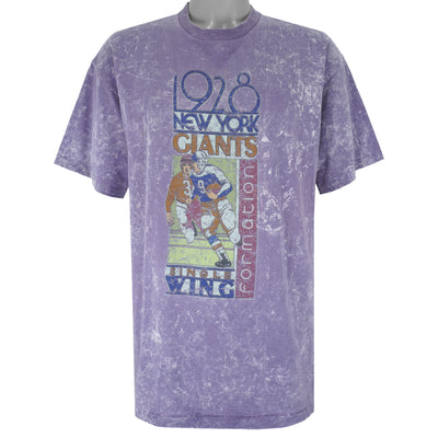 NFL (Nutmeg) - New York Giants Single Wing Formation T-Shirt 1990s X-Large