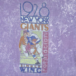 NFL (Nutmeg) - New York Giants Since 1928 T-Shirt 1990s X-Large Vintage Retro Football