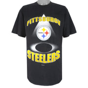Starter - Pittsburgh Steelers Big Logo T-Shirt 1993 Large Vintage Retro Football