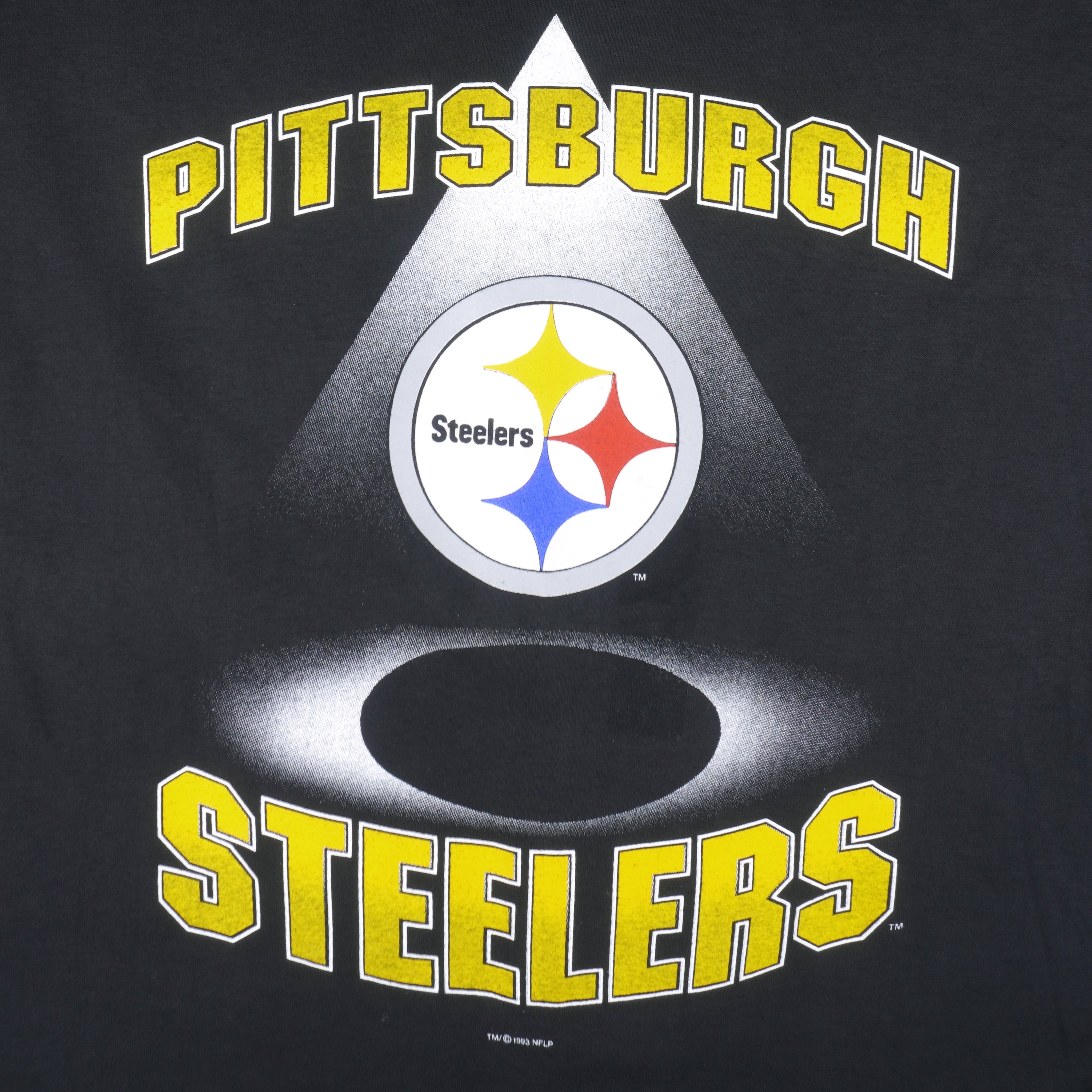 Starter - Pittsburgh Steelers Big Logo T-Shirt 1993 Large Vintage Retro Football
