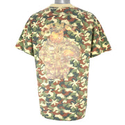 Vintage (Camel) - Joe Camel in Camouflage T-Shirt 1990s X-Large Retro