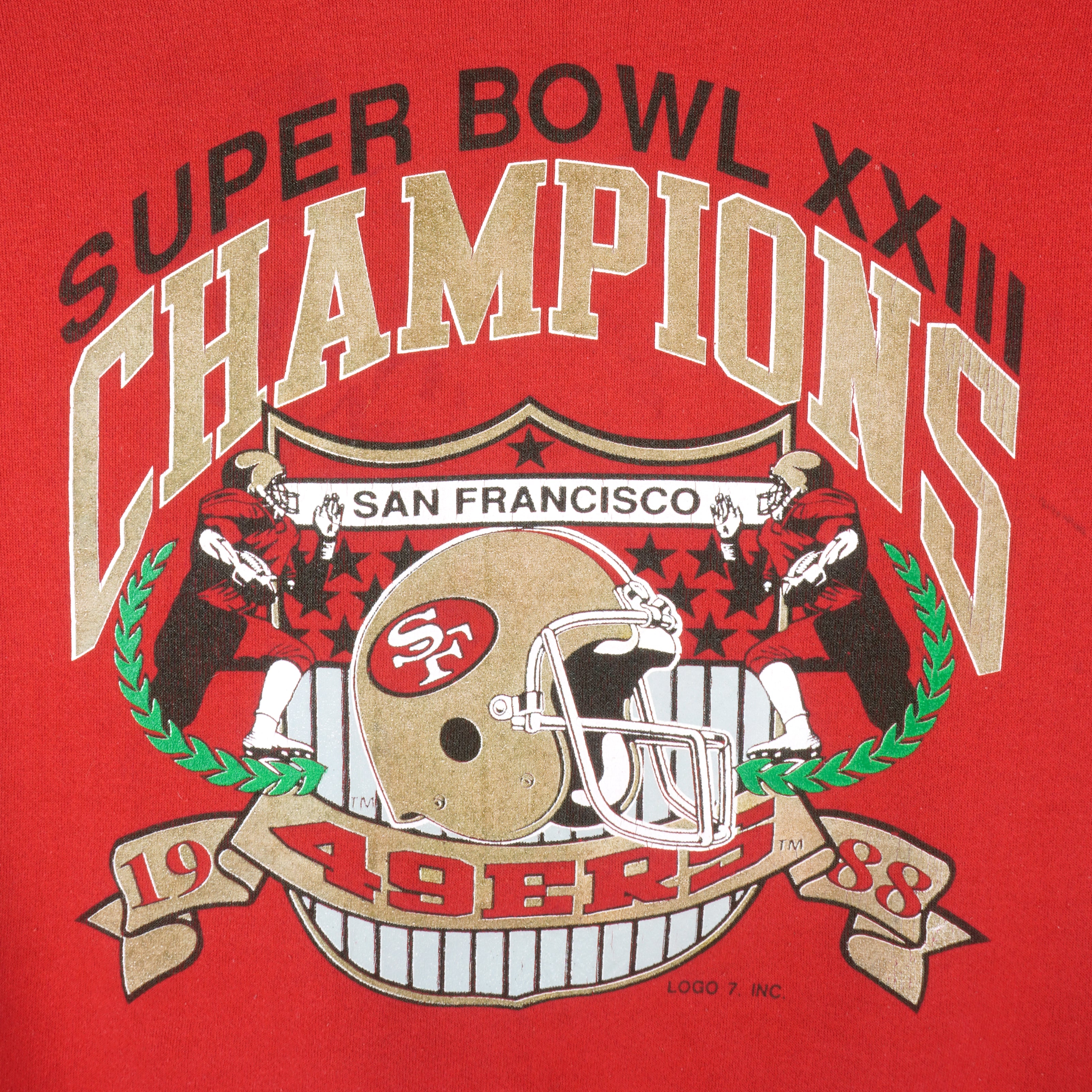 NFL (Logo 7) - San Francisco 49ers Super Bowl 23th Sweatshirt 1988 Medium Vintage Retro Football