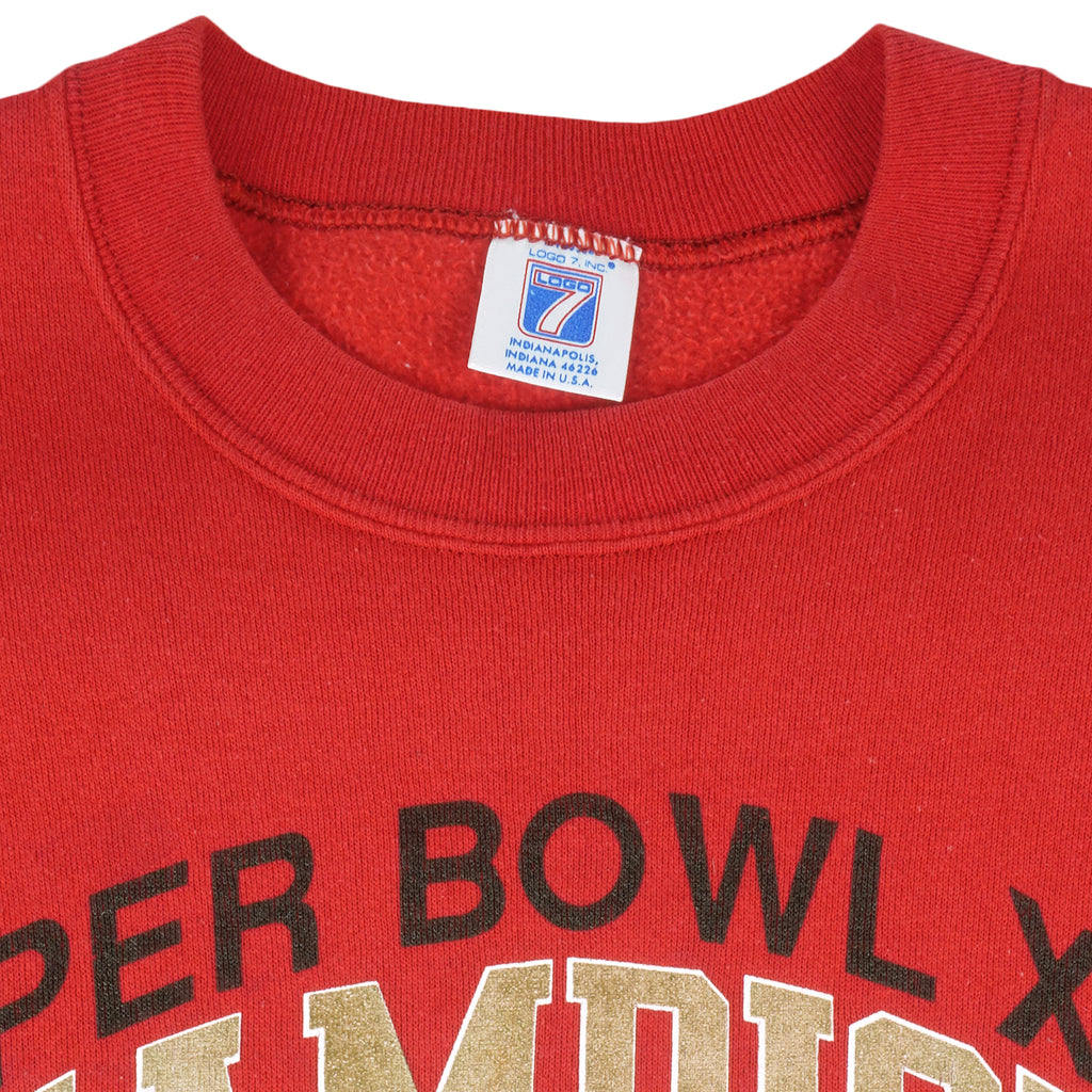 NFL (Logo 7) - San Francisco 49ers Super Bowl 23th Sweatshirt 1988 Medium Vintage Retro Football